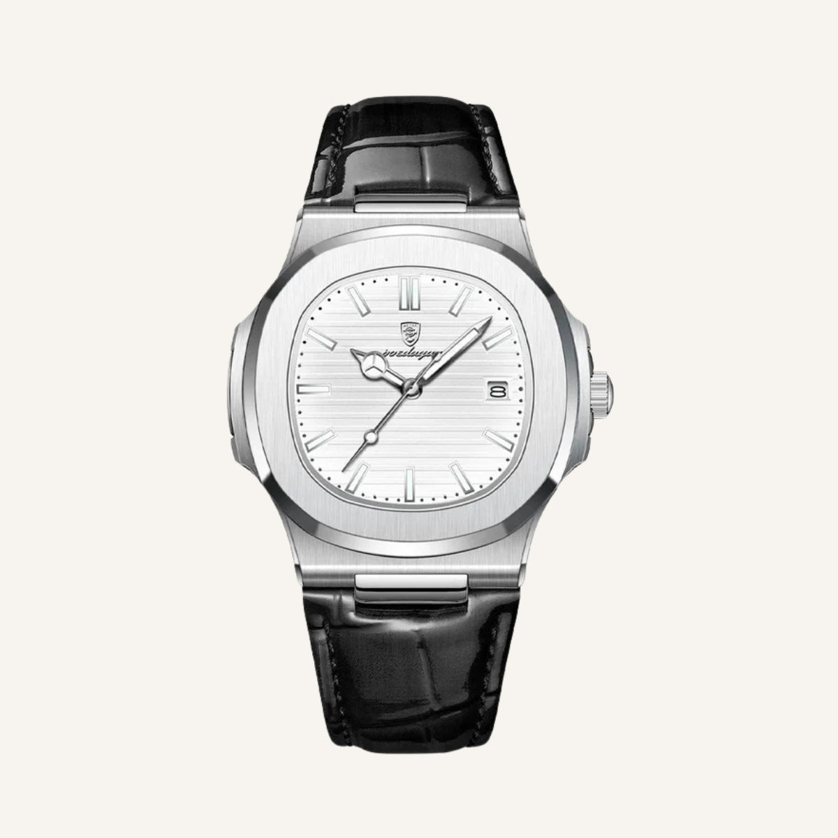 Watch Luxe Black Leather
