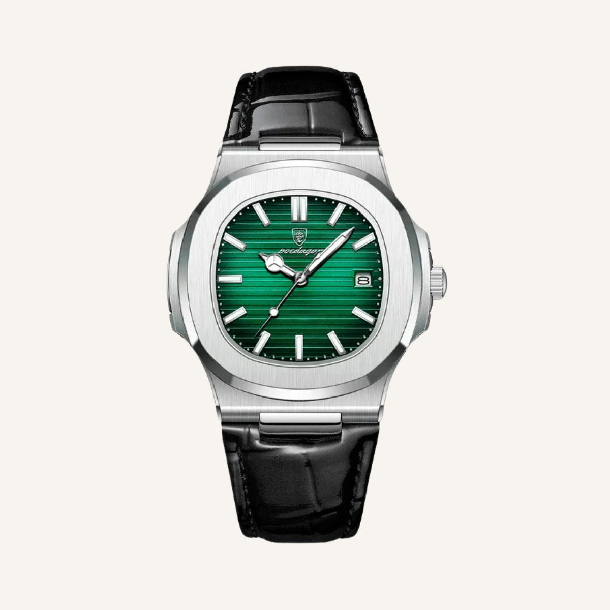 Watch Luxe Black Leather
